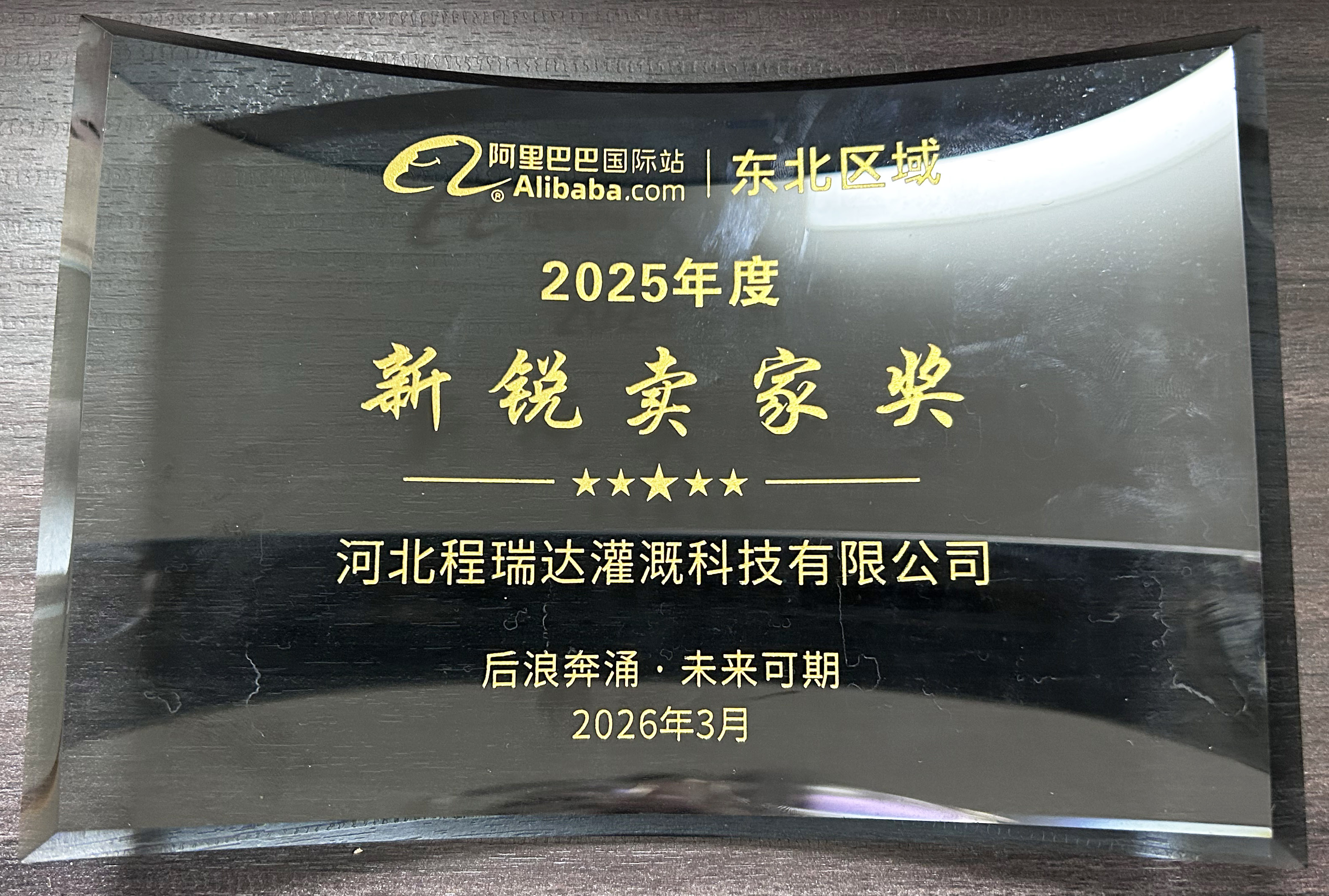 万州程瑞达灌溉 | 荣获阿里国际站新锐卖家奖